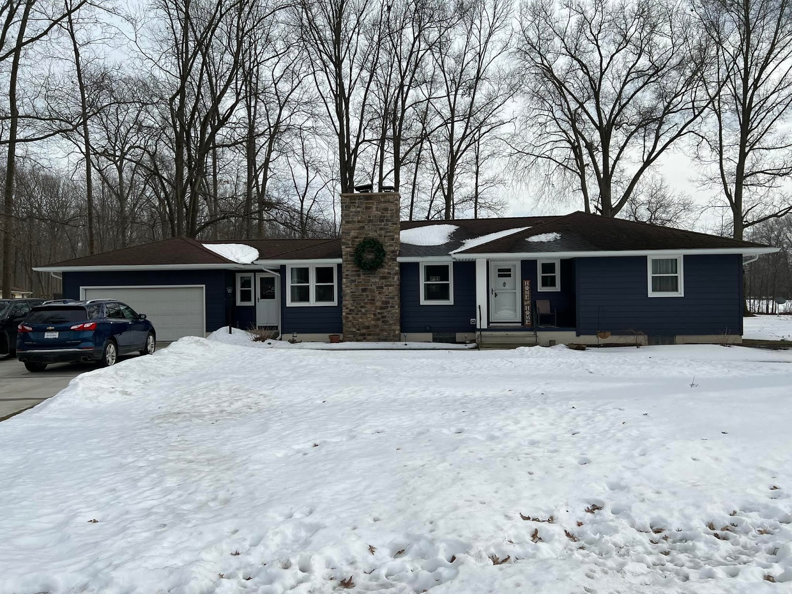 Ranch home with new roof and siding